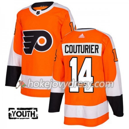 Dětské Hokejový Dres Philadelphia Flyers Sean Couturier 14 Adidas 2017-2018 Oranžová Authentic